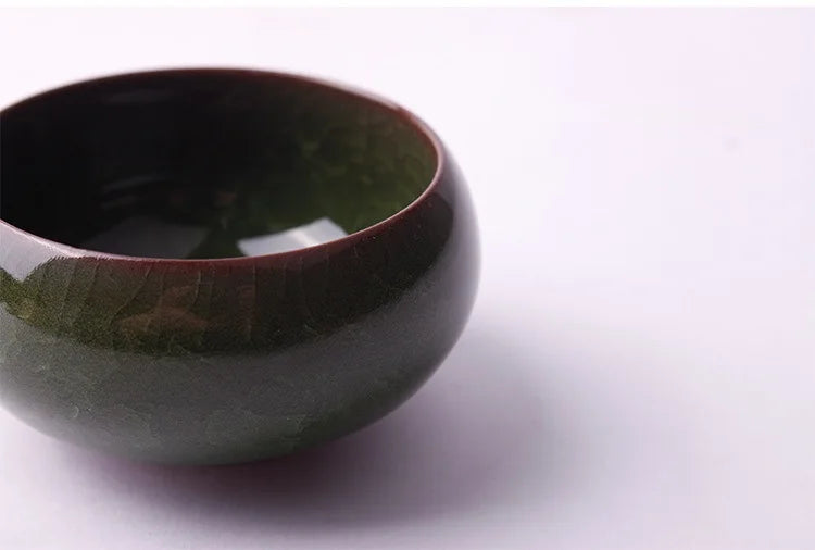 Handmade Ice Crack Ceramic Candlestick DIY Decorative Candle Holders for Home Party Wedding