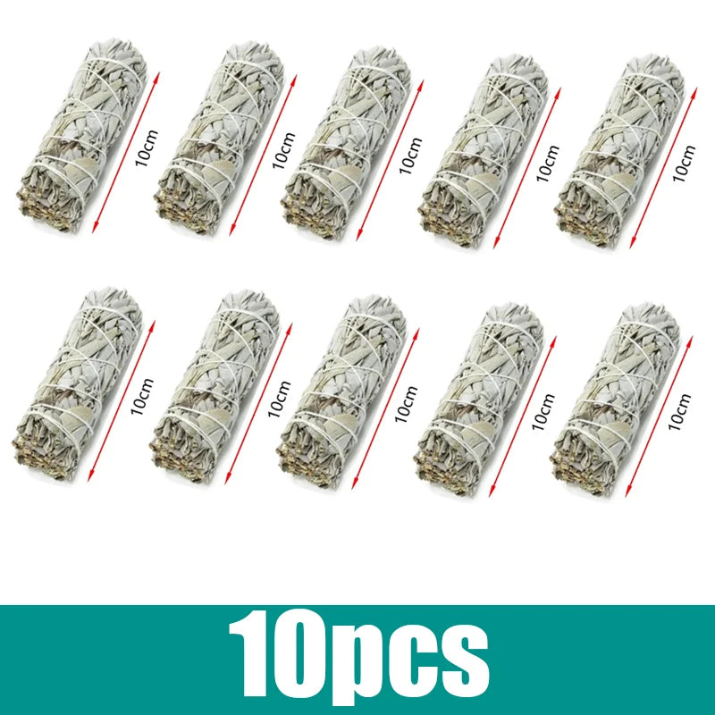 Incense White Sage Bundle Smudge Sticks Home Purification Pure Leaf Purification Meditation Portable Energy Cleansing Bundles