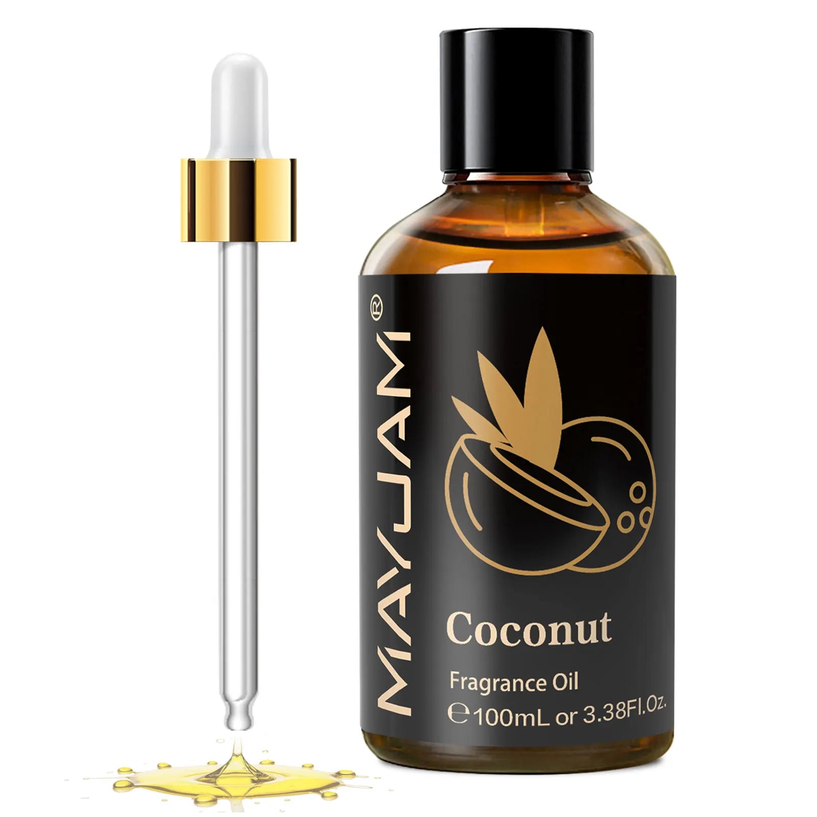 MAYJAM 100ML Fruit Fragrance Oil for Diffuser Candle Soap Making Coconut Strawberry Watermelon Blueberry Essential Oils