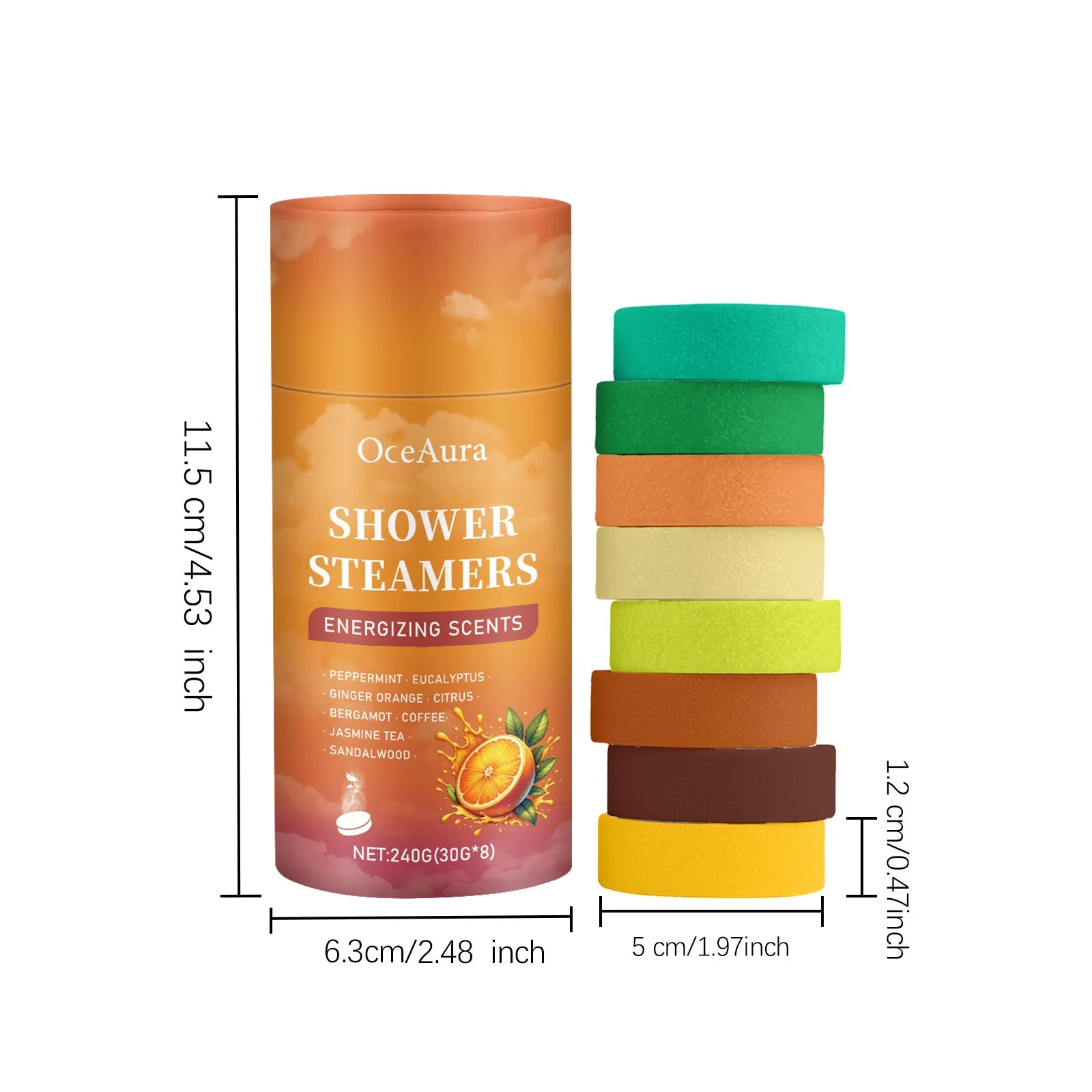 Aromatherapy Shower Tablets Refreshing Soothing Fatigue Stress Relief Assisting Sleep Deep Cleaning Moisturizing Shower Steamer