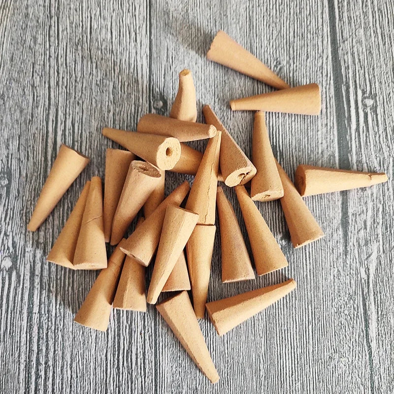 YXYMCF 20/50pcs Oversize Incense Cone Use for Backflow Incense Burner Reflux Tower Incense Jasmine Sandalwood Aromatherapy