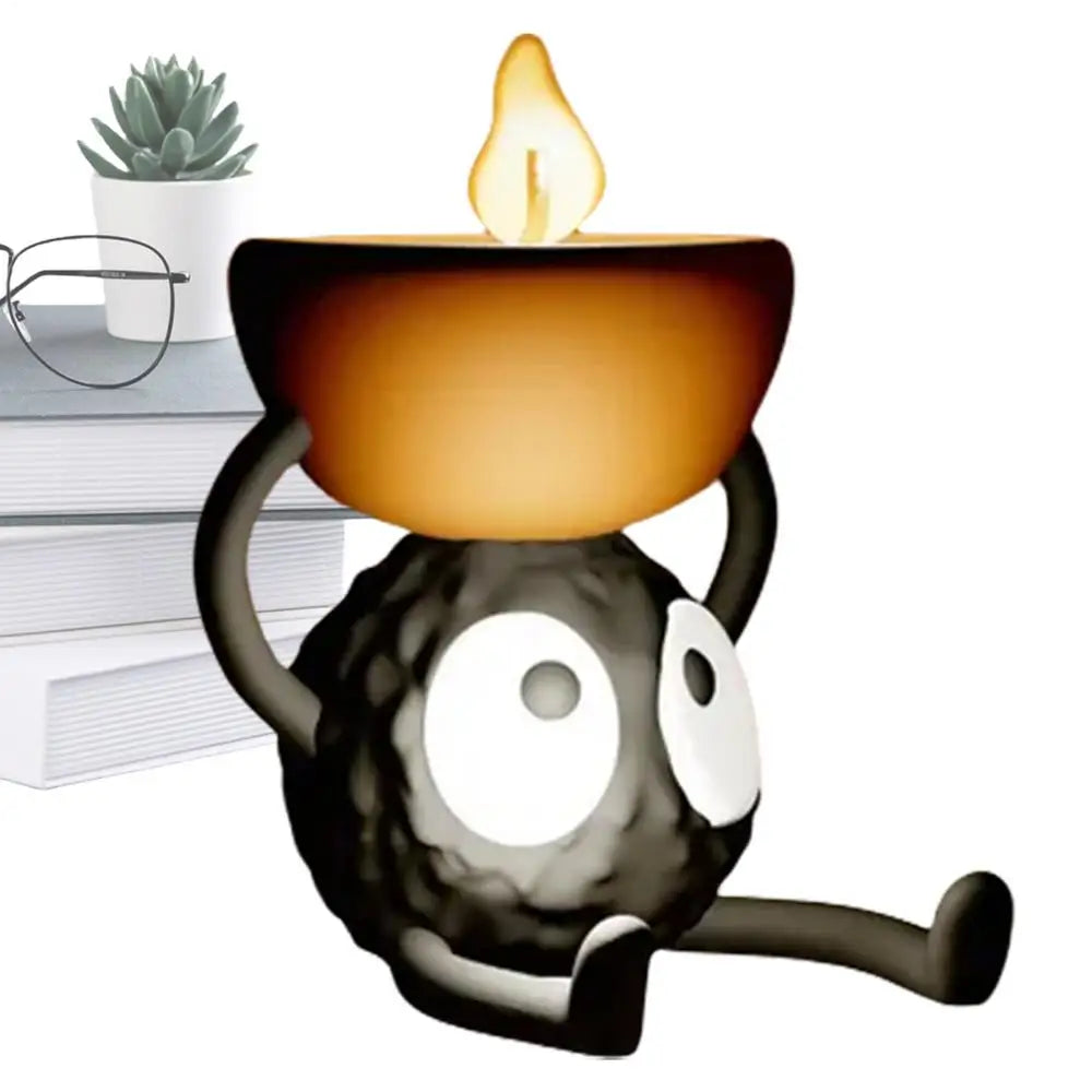 Cute Candlestick Holders Tea Light Candle Holder Briquette 3D Printed Candlestick Stand Candle Holder Small Candle Holder