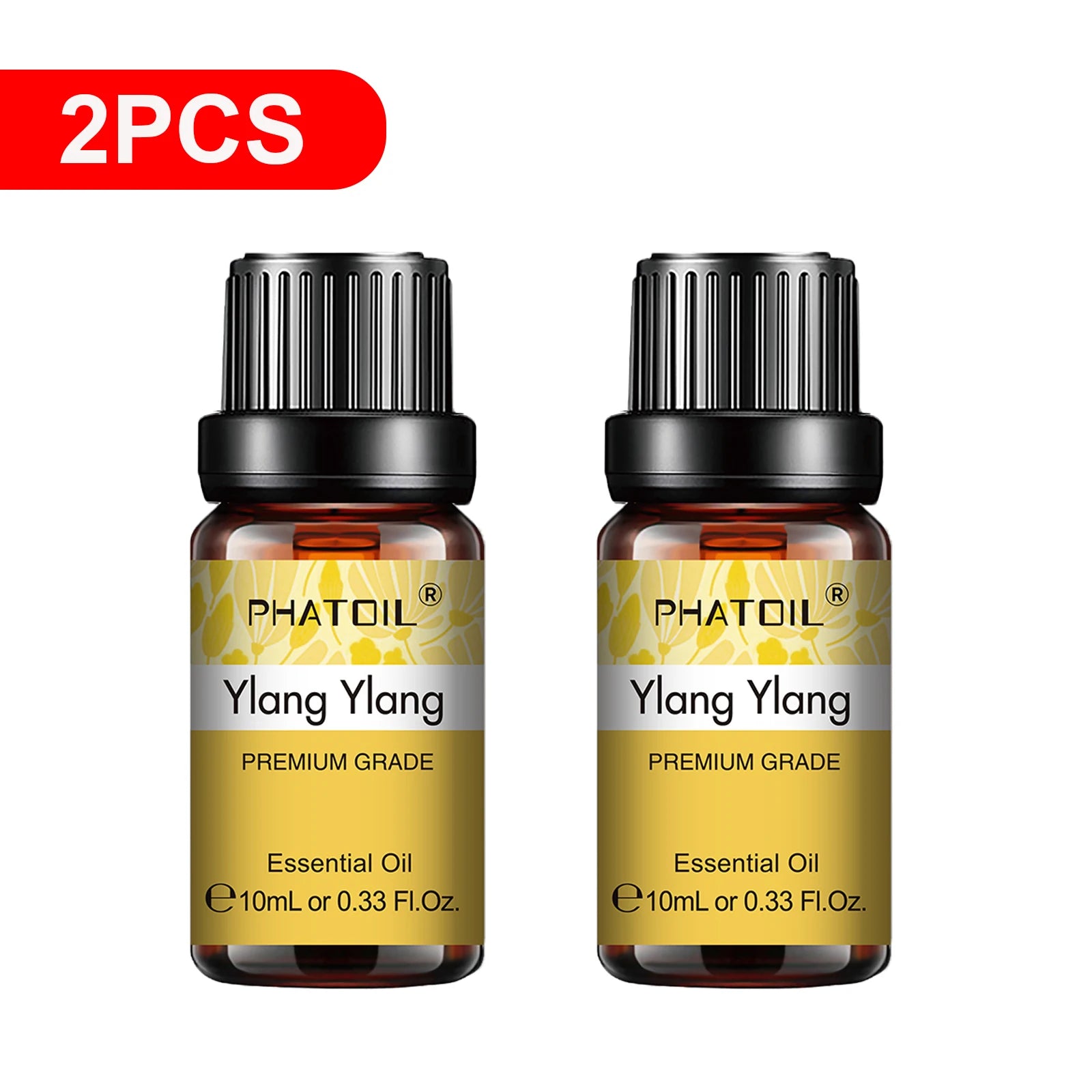 PHATOIL 10ml Natural Essential Oils for Diffuser Aromatherapy Lavender Vanilla Lemon Rose Lemongrass Essential Oil DIY Soap