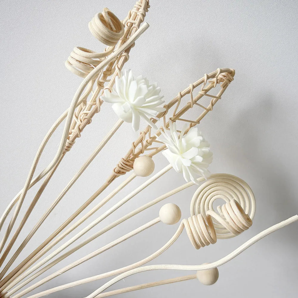 12pcs rattan aromatherapy stick diffusion stick combination, specially designed for fragrance expansion, indoor use