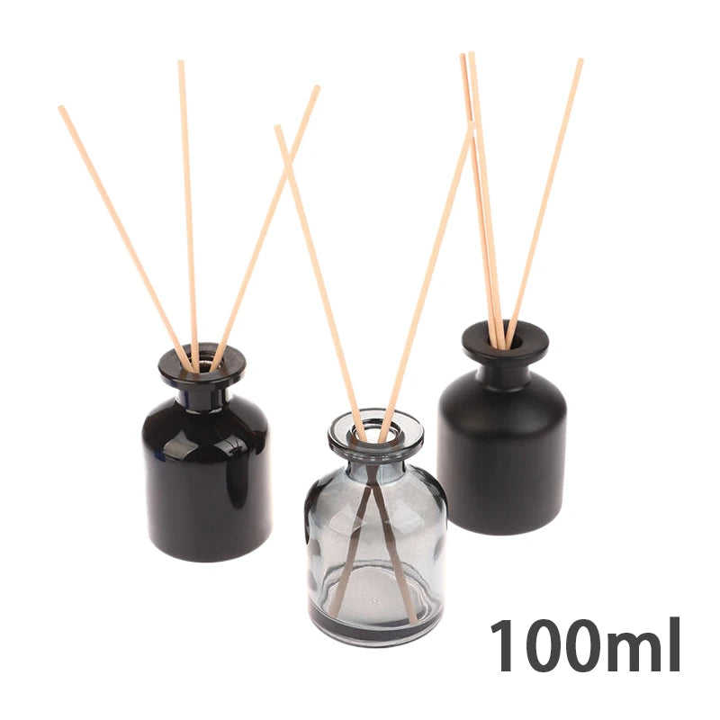 1Pcs 100ml Home Fragrance Diffuser Bottle Party Gifts Glass Container Reed Diffuser Essential Oil Bottle Oil Diffusers Sticks