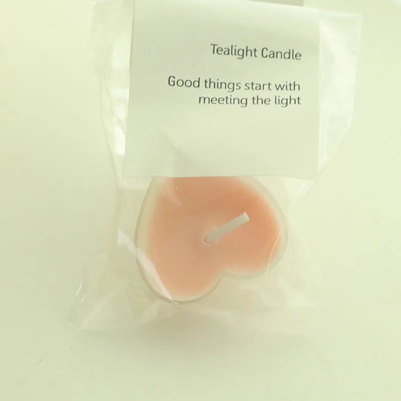 Heart-shaped candle romantic Valentine's Day tea wax proposal pendulum small candle prop art scented candle