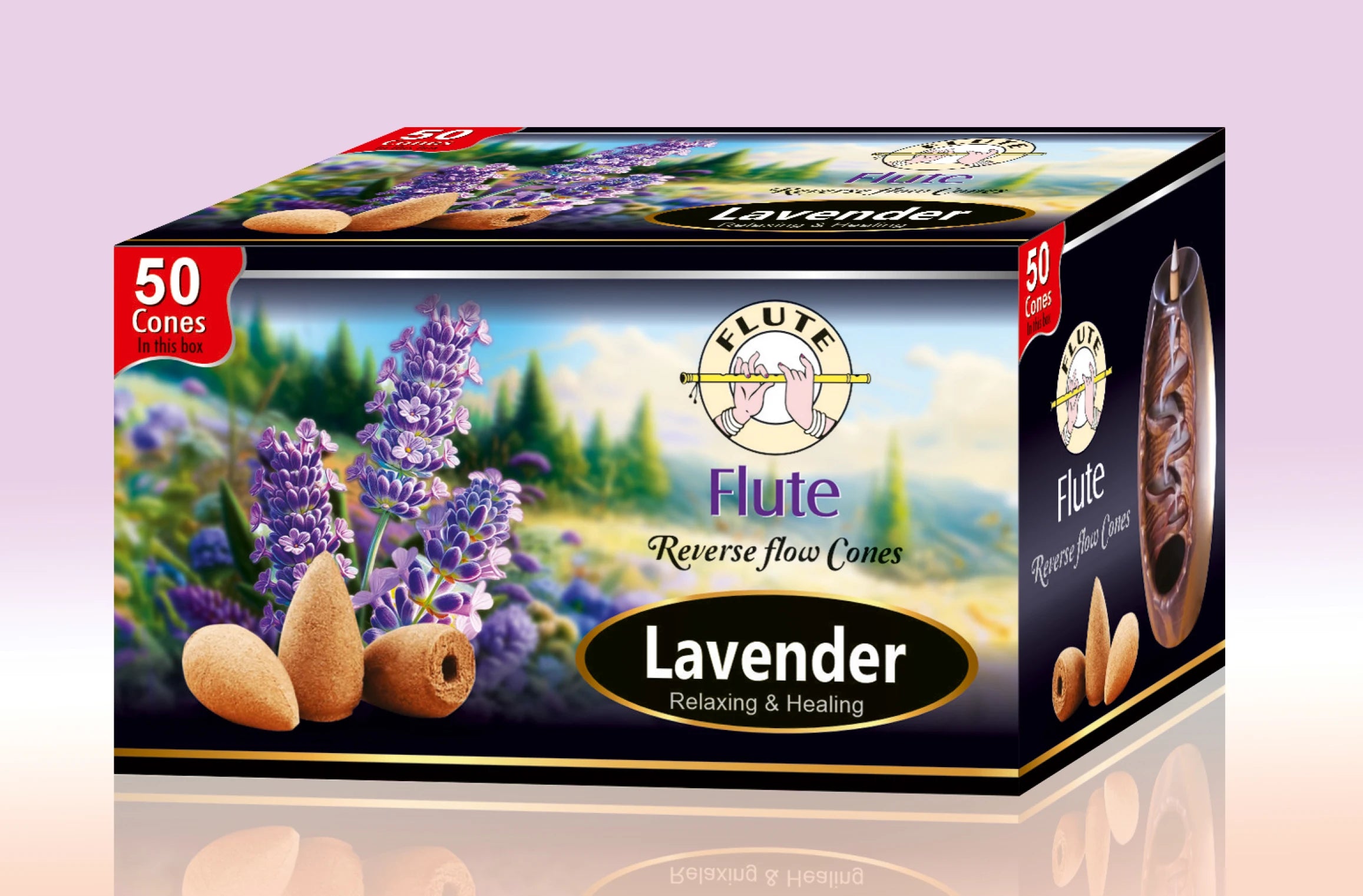 50Pcs/Box Better Quality Natural Perfume Indian Incense Sandalwoo Backflow Incense Cones Long-lasting Smell