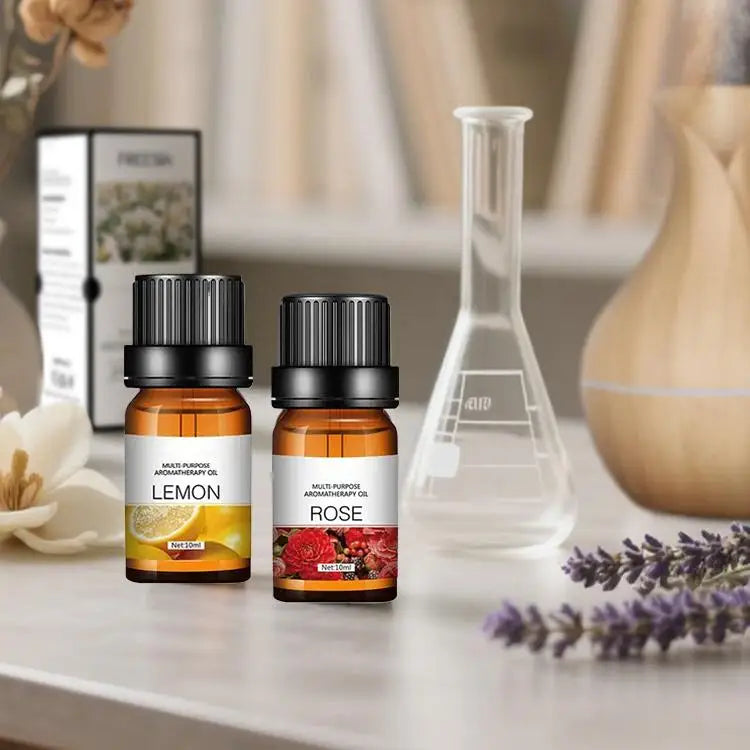 29 Flavors 10ml Essential Oils For Aroma Diffuser AirHumidifier Home Water-soluble Lavender Rose Eucalyptus White Peach Oolong