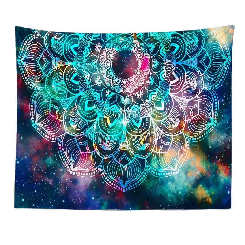 Home Decor Mandala Tapestry Boho Ethnic Bedside Scene Background Cloth Hanging Beach Towel