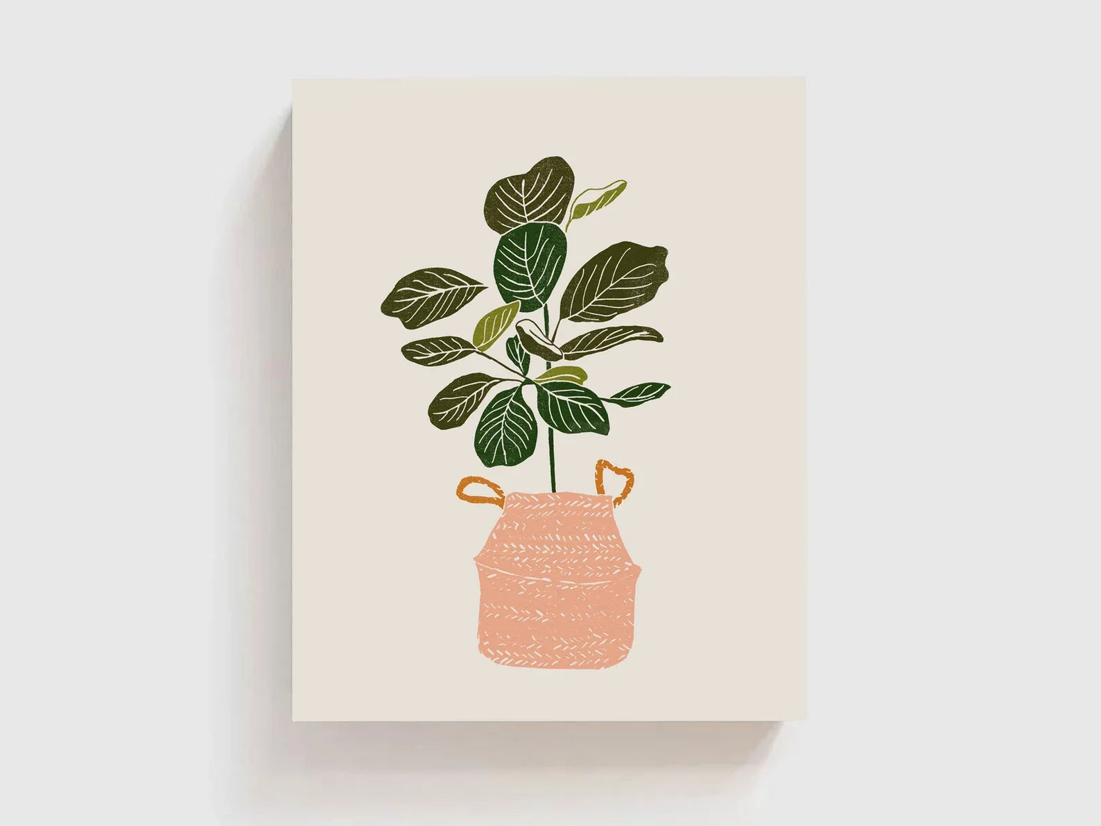 Boho Botanical Print, Fiddle Leaf Fig Printable Wall Art, Boho Prints, Nursery wall decor, House Plant Lover Wall Decor, Digital