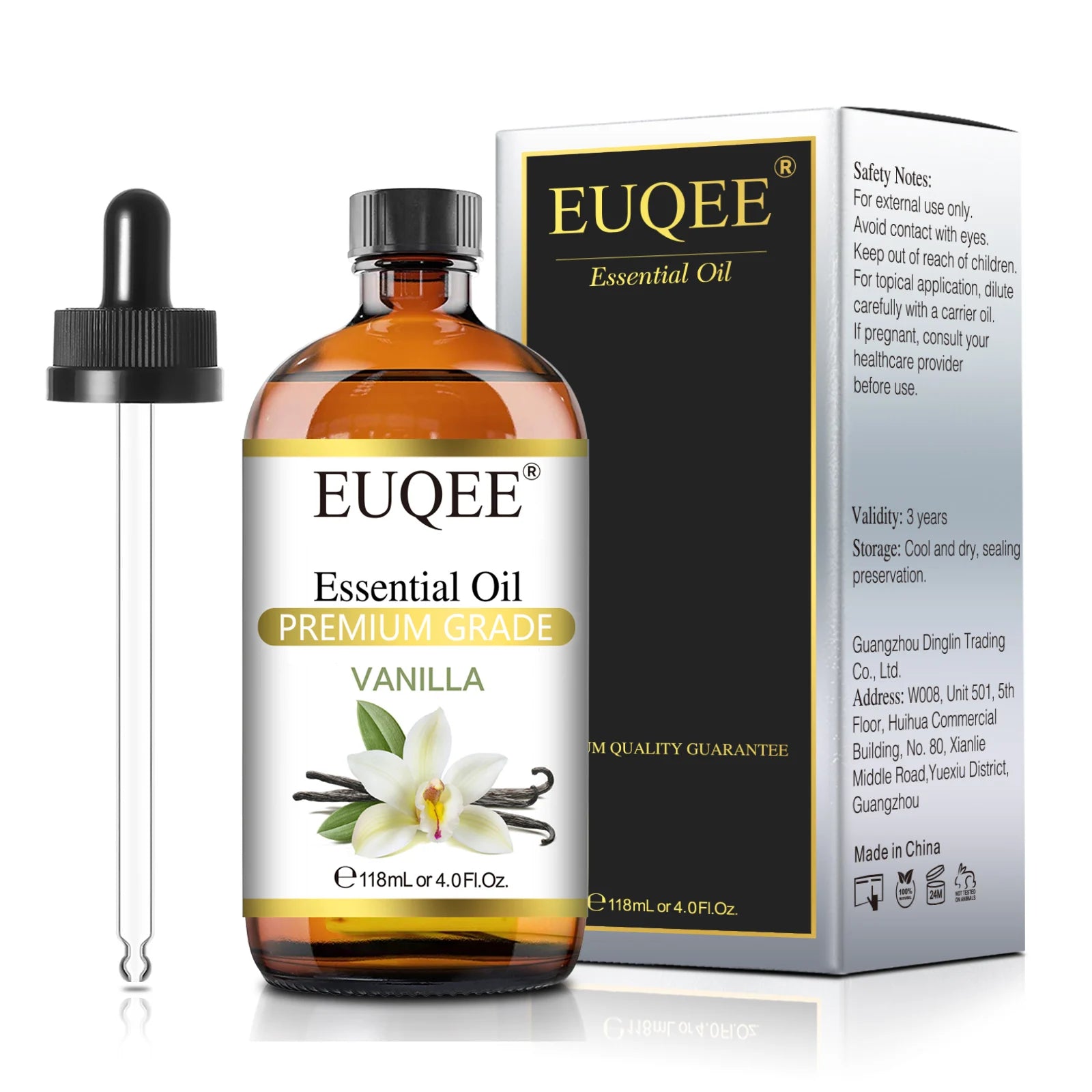 EUQEE 118ml Pure Essential Oil For Skin Peppermint Lavender Eucalyptus Vanilla Bergamot Aromatherapy Essential Oils For Diffuser