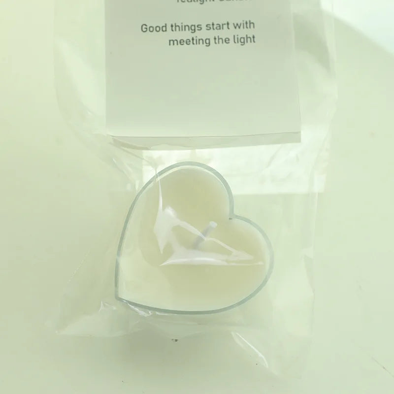 Heart-shaped candle romantic Valentine's Day tea wax proposal pendulum small candle prop art scented candle