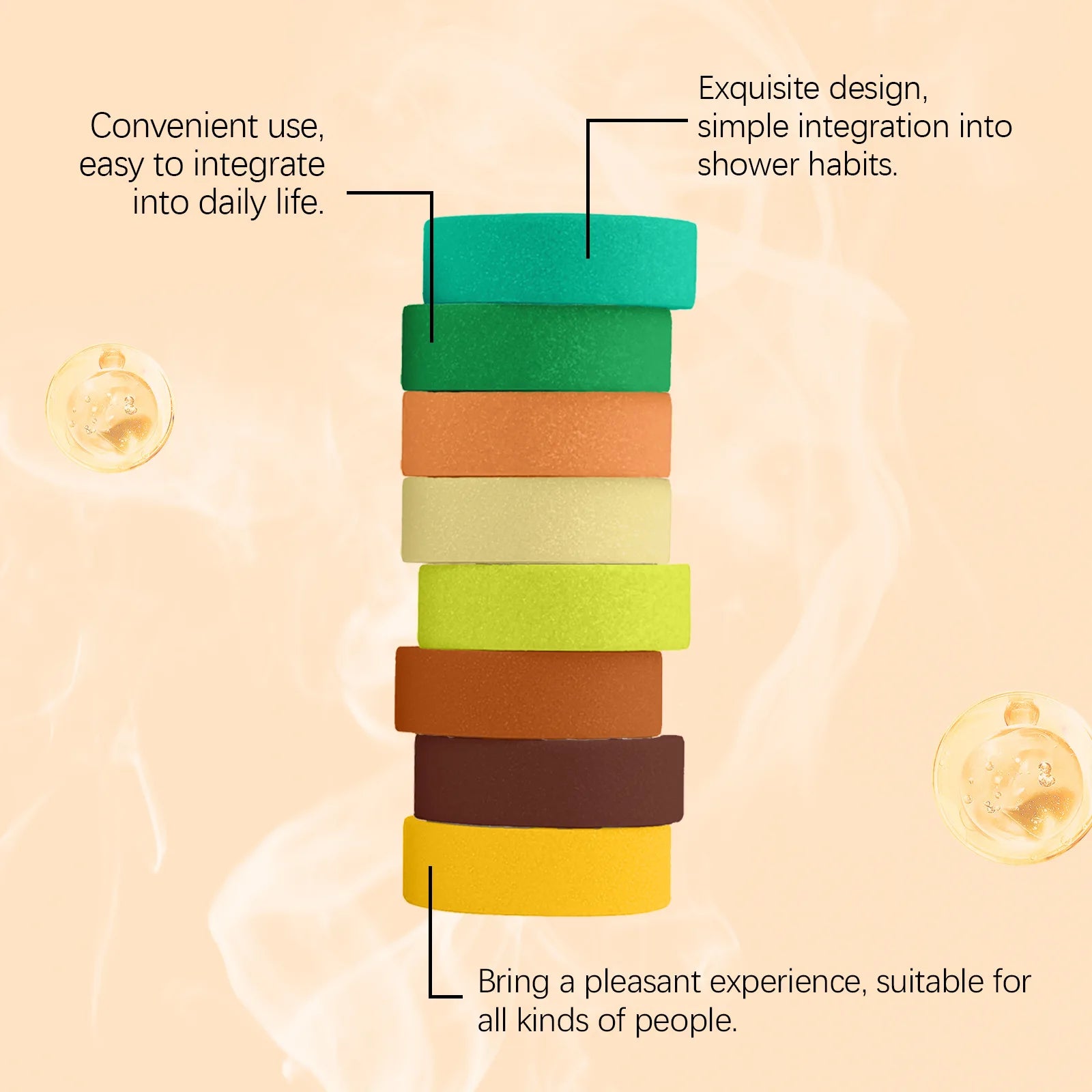 Aromatherapy Shower Tablets Refreshing Soothing Fatigue Stress Relief Assisting Sleep Deep Cleaning Moisturizing Shower Steamer