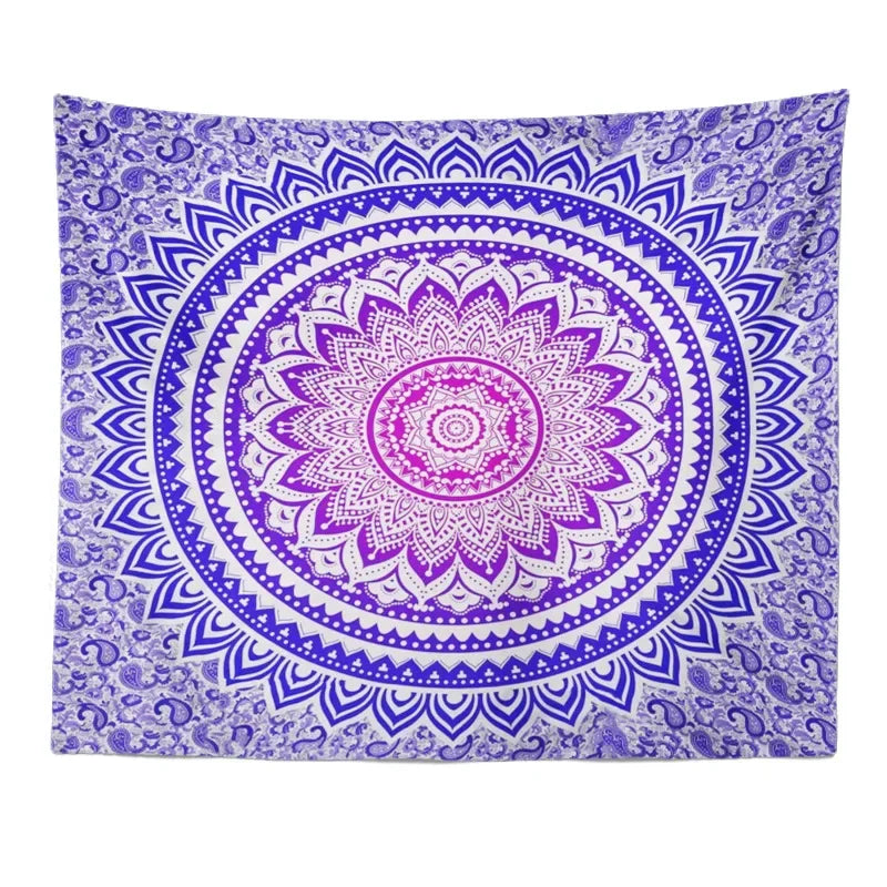 Home Decor Mandala Tapestry Boho Ethnic Bedside Scene Background Cloth Hanging Beach Towel