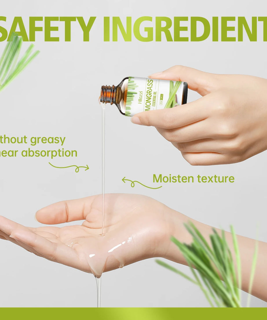 Lemongrass essential oil is suitable for various uses, fresh scent, humidifiers, candles, burners, aromatherapy