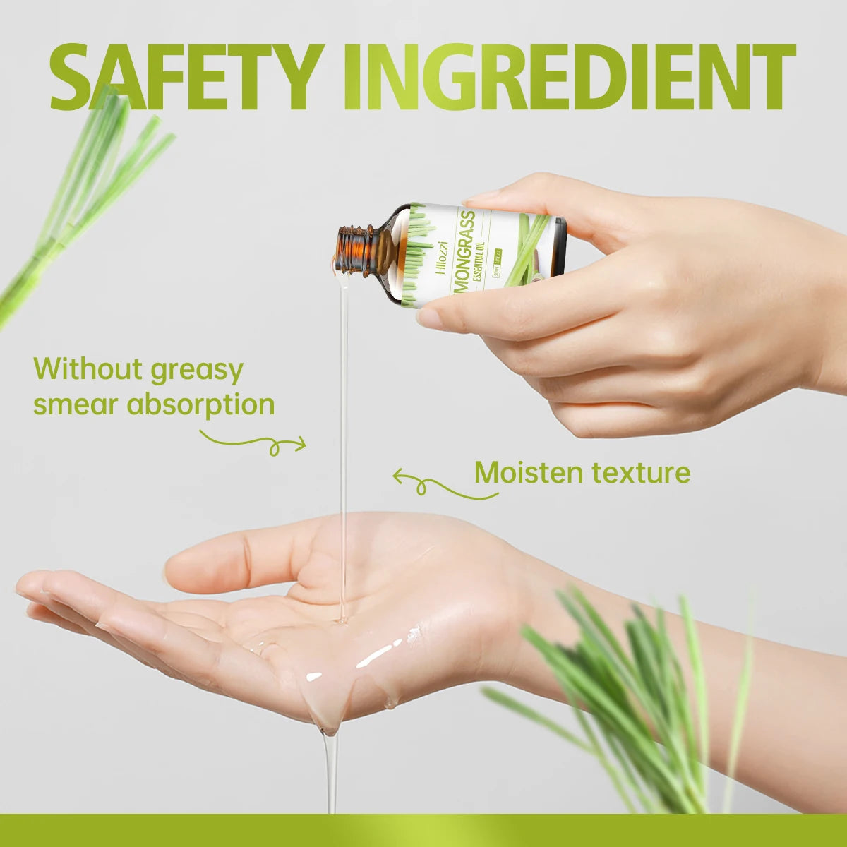 Lemongrass essential oil is suitable for various uses, fresh scent, humidifiers, candles, burners, aromatherapy