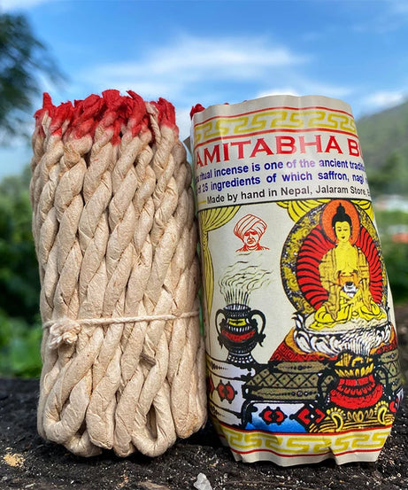 1 Bundle Handmade Traditional Nepal Rope Incense White Sage Cedar Aromatherapy Burning Rope Fragrance Yoga Meditation Sandalwood