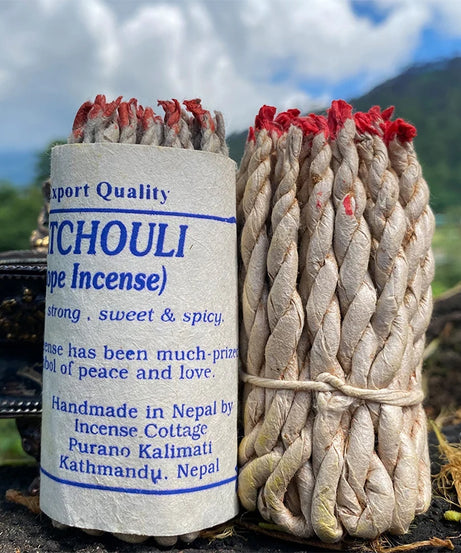 1 Bundle Handmade Traditional Nepal Rope Incense White Sage Cedar Aromatherapy Burning Rope Fragrance Yoga Meditation Sandalwood