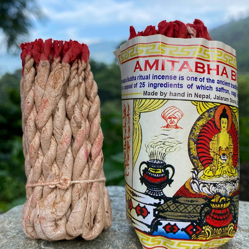 1 Bundle Handmade Traditional Nepal Rope Incense White Sage Cedar Aromatherapy Burning Rope Fragrance Yoga Meditation Sandalwood