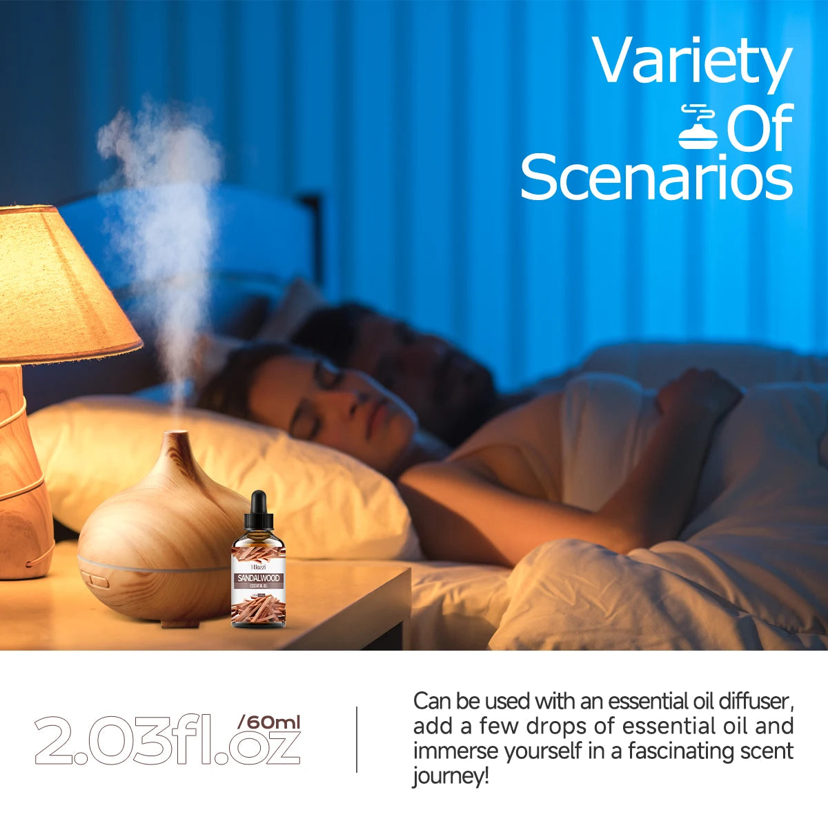 100ml/60ml/30ml Sandalwood Essential Oil for Candle Making Soap Making Diffusers Aromatherapy Fragrance Oil