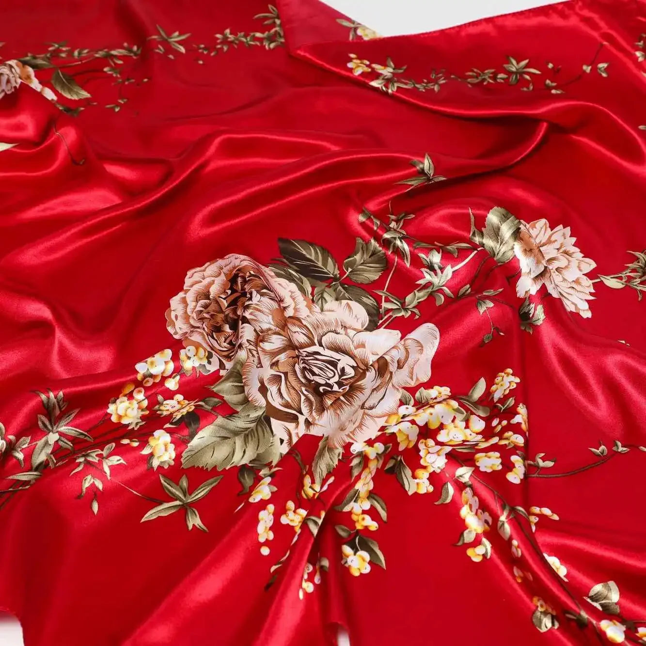 90*90cm Square Shawls and Wraps Floral Print Neck Scarf For Women Silk Satin Neck Scarfs For Ladies Bandana Head Scarves Female