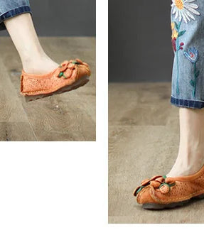 AmaxluluE Summer Fashion Ladies Elastic Elegant Jeans Womens Casual Floral Embroidery Denim Trousers Females Loose Harem Pants