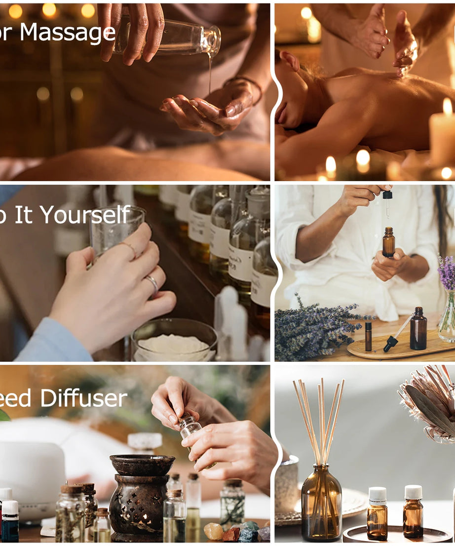 Lemongrass essential oil is suitable for various uses, fresh scent, humidifiers, candles, burners, aromatherapy