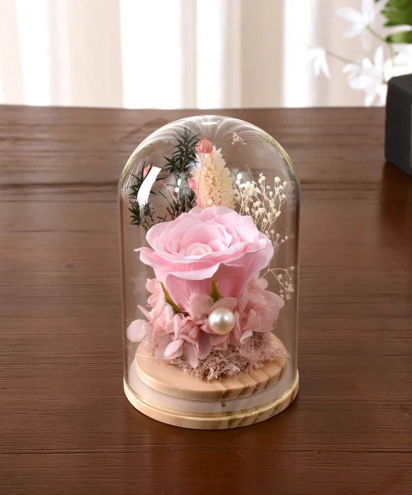 Eternal Rose Gifts for Women Preserved Forever Flowers Rose in Glass Dome Anniversary Valentine's Day Birthday Mother's Day Gift
