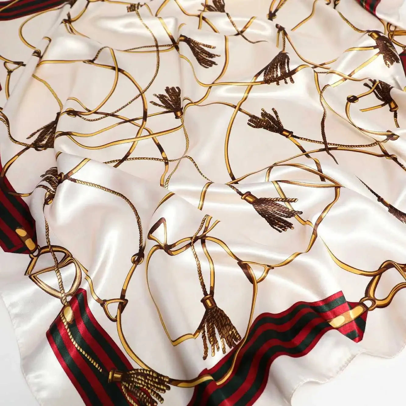 90*90cm Square Shawls and Wraps Floral Print Neck Scarf For Women Silk Satin Neck Scarfs For Ladies Bandana Head Scarves Female