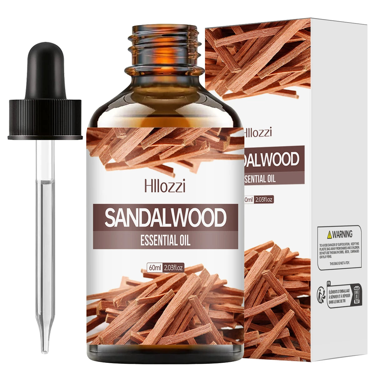 100ml/60ml/30ml Sandalwood Essential Oil for Candle Making Soap Making Diffusers Aromatherapy Fragrance Oil