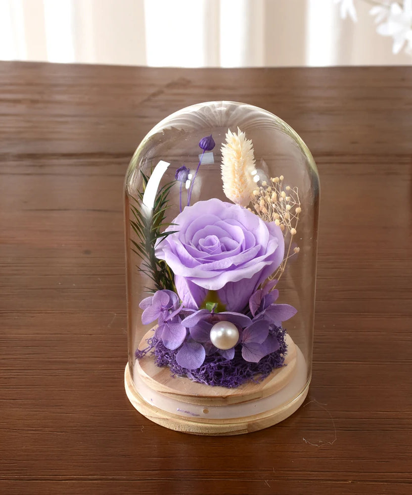 Eternal Rose Gifts for Women Preserved Forever Flowers Rose in Glass Dome Anniversary Valentine's Day Birthday Mother's Day Gift