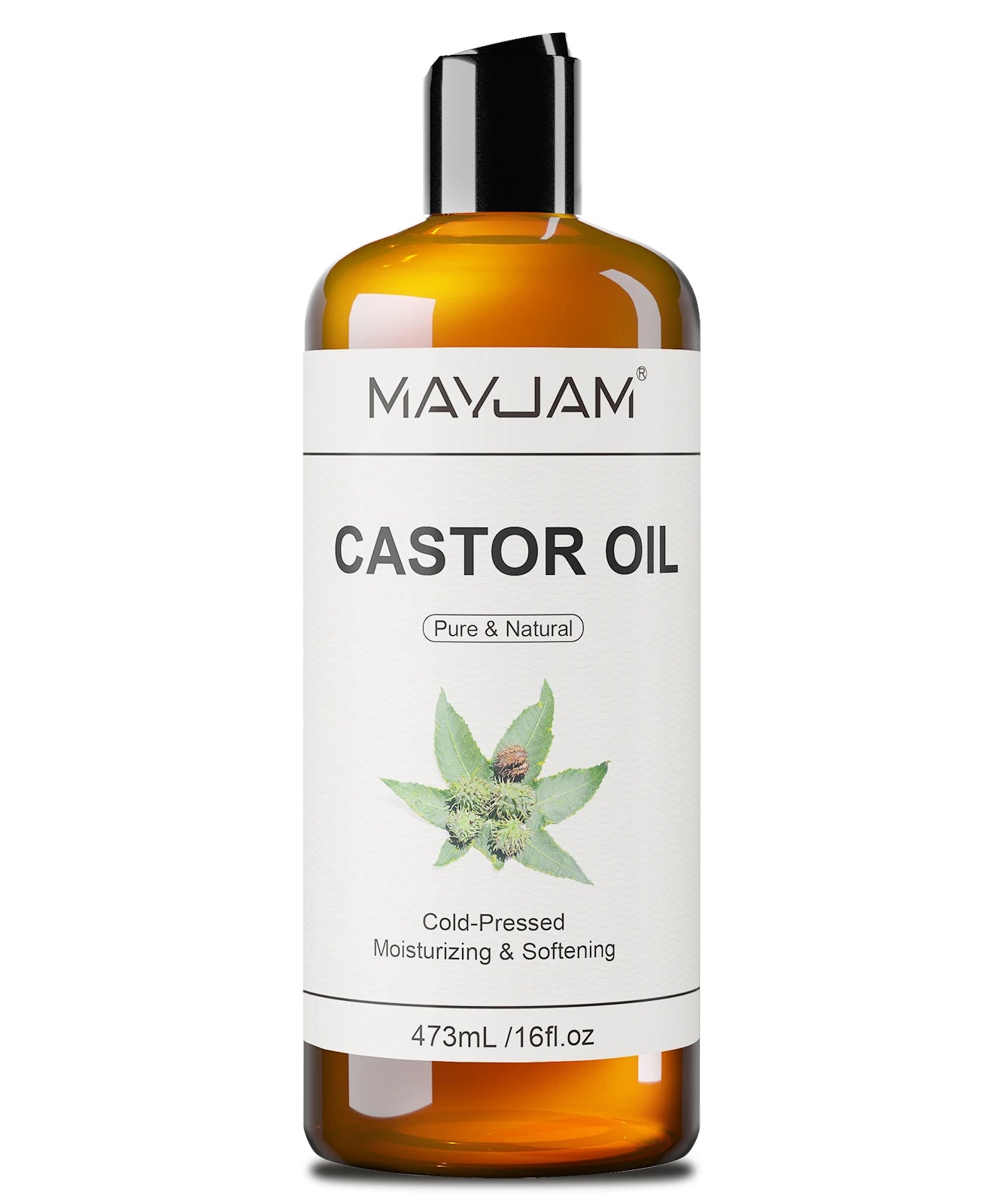 MAYJAM 473ml/16fl.oz Pure Natural Carrier Oil for Body Face Massage Castor Vegetable Glycerin Grapeseed Jojoba Coconut Oil