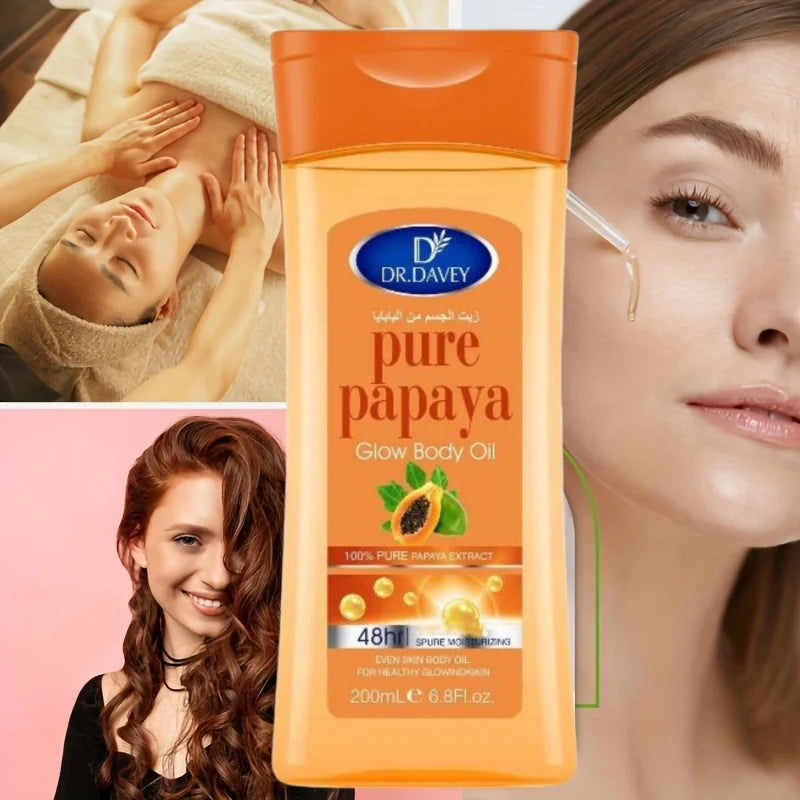 Papaya Body Oil Papaya Glow Body Oil Body Massage Essential Oil Skin Care Essential Oil