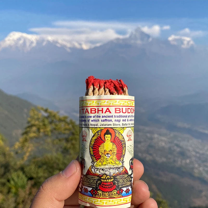 1 Bundle Handmade Traditional Nepal Rope Incense White Sage Cedar Aromatherapy Burning Rope Fragrance Yoga Meditation Sandalwood