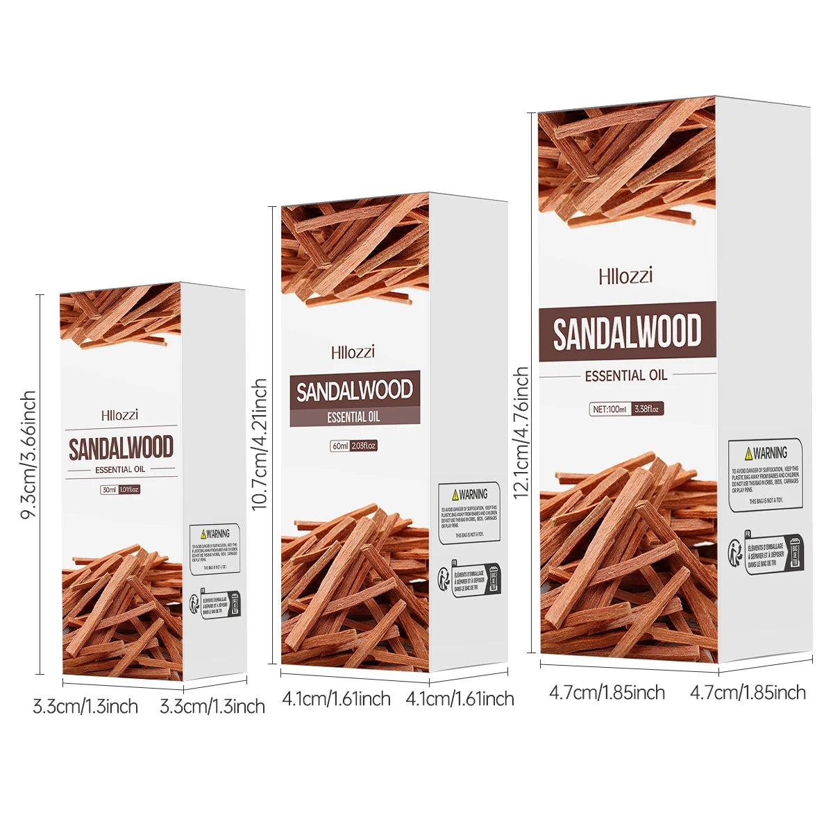 100ml/60ml/30ml Sandalwood Essential Oil for Candle Making Soap Making Diffusers Aromatherapy Fragrance Oil