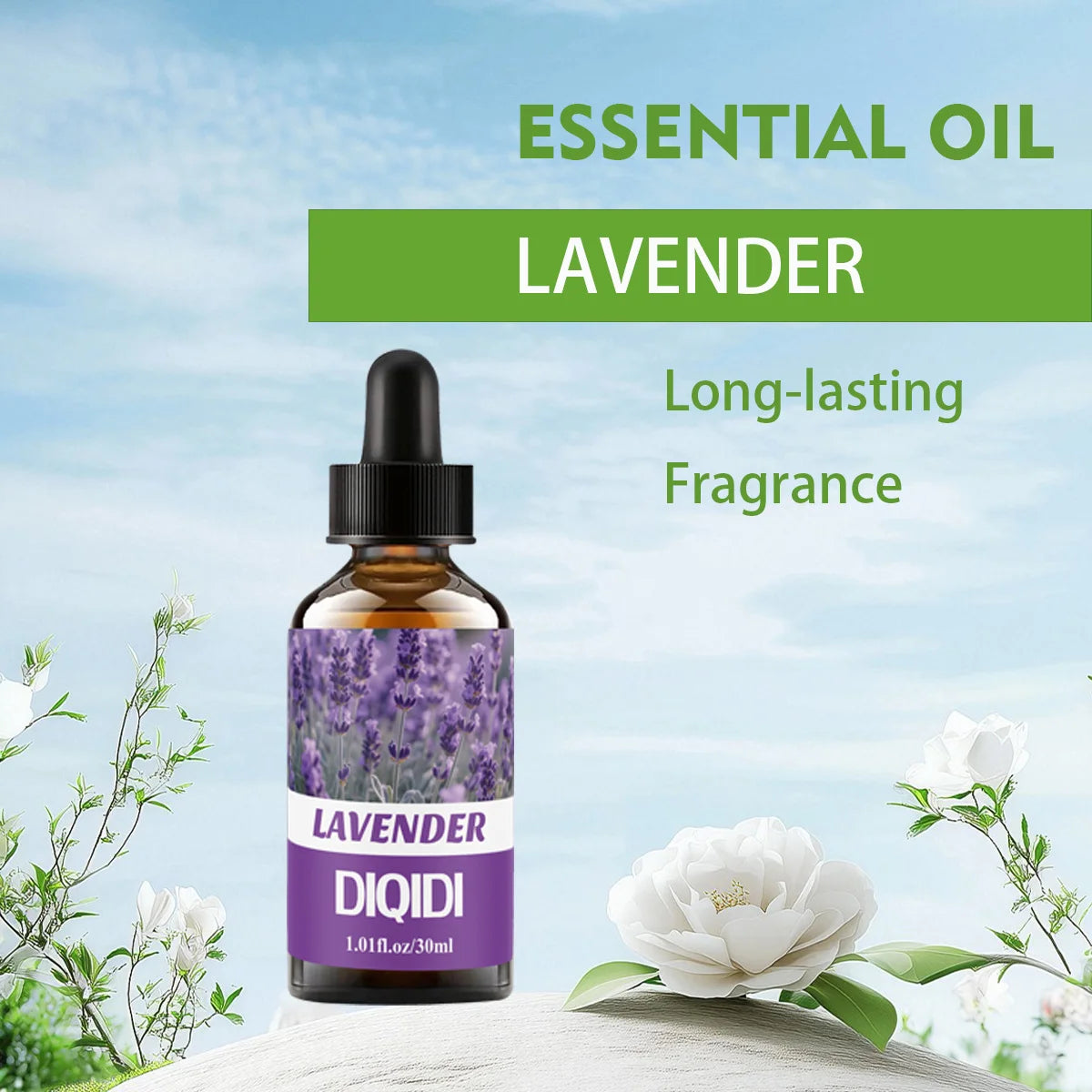 30ML Lavender Essential Oil Home Aromatherapy Essential Oil, Fragrance Oil, Diffuser, Humidifier. Fresh air, pure oil, gift
