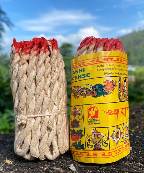 1 Bundle Handmade Traditional Nepal Rope Incense White Sage Cedar Aromatherapy Burning Rope Fragrance Yoga Meditation Sandalwood